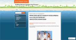 Desktop Screenshot of beautymagzinetrends.wordpress.com
