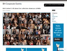 Tablet Screenshot of bhcorporateevents.wordpress.com