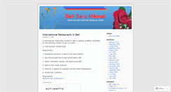 Desktop Screenshot of bbn2008.wordpress.com