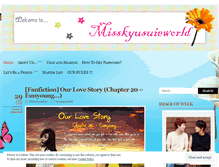 Tablet Screenshot of misskyusuieworld.wordpress.com