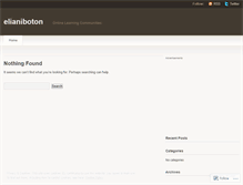 Tablet Screenshot of elianiboton.wordpress.com
