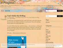 Tablet Screenshot of mominprogress.wordpress.com
