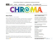 Tablet Screenshot of chromastudios.wordpress.com