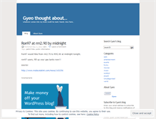 Tablet Screenshot of gyeoblog.wordpress.com