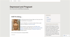 Desktop Screenshot of depressedandpregnant.wordpress.com