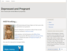 Tablet Screenshot of depressedandpregnant.wordpress.com