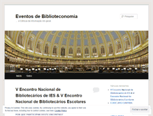 Tablet Screenshot of eventosdebiblioteconomia.wordpress.com