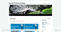 Desktop Screenshot of karmaproductions.wordpress.com