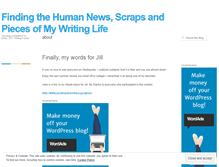 Tablet Screenshot of findingthehumannews.wordpress.com