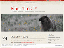Tablet Screenshot of fibertrek.wordpress.com