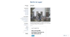 Desktop Screenshot of berlinistsuper.wordpress.com
