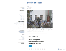 Tablet Screenshot of berlinistsuper.wordpress.com