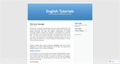 Desktop Screenshot of englishtutorials.wordpress.com