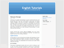 Tablet Screenshot of englishtutorials.wordpress.com