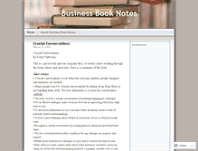 Tablet Screenshot of businessbooknotes.wordpress.com