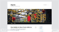Desktop Screenshot of digcms.wordpress.com