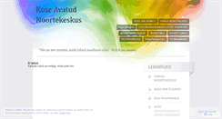 Desktop Screenshot of kosenoored.wordpress.com