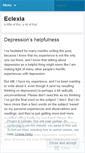 Mobile Screenshot of eclexia.wordpress.com