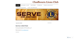 Desktop Screenshot of chadbournlionsclub.wordpress.com