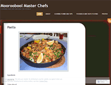 Tablet Screenshot of moorooboolmasterchefs.wordpress.com