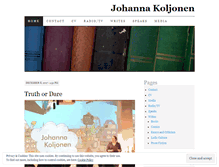 Tablet Screenshot of johannakoljonen.wordpress.com