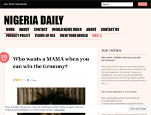 Tablet Screenshot of nigeriadaily.wordpress.com