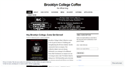 Desktop Screenshot of brooklyncollegecoffee.wordpress.com