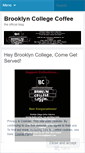 Mobile Screenshot of brooklyncollegecoffee.wordpress.com