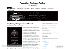 Tablet Screenshot of brooklyncollegecoffee.wordpress.com