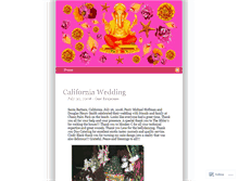 Tablet Screenshot of californiawedding.wordpress.com