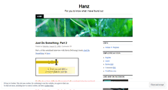 Desktop Screenshot of hanz.wordpress.com