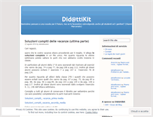 Tablet Screenshot of didattikit.wordpress.com