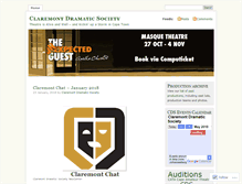 Tablet Screenshot of claremontdramatic.wordpress.com