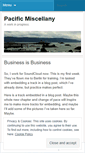 Mobile Screenshot of pacificmisc.wordpress.com