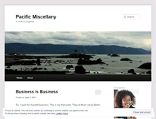 Tablet Screenshot of pacificmisc.wordpress.com