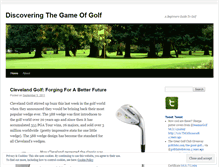 Tablet Screenshot of discovergolf.wordpress.com