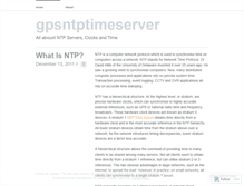 Tablet Screenshot of gpsntptimeserver.wordpress.com