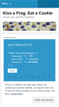 Mobile Screenshot of kissafrogeatacookie.wordpress.com