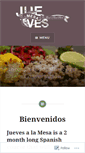 Mobile Screenshot of juevesalamesa.wordpress.com