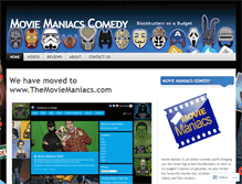 Tablet Screenshot of moviemaniacscomedy.wordpress.com