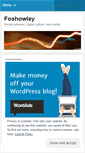 Mobile Screenshot of foshowley.wordpress.com