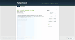 Desktop Screenshot of keithrieck.wordpress.com