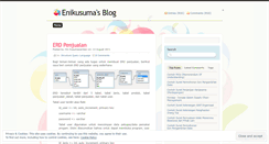 Desktop Screenshot of enikusuma.wordpress.com
