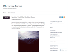 Tablet Screenshot of christineirvine.wordpress.com