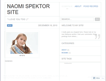 Tablet Screenshot of naomispektor.wordpress.com