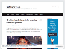 Tablet Screenshot of geneura.wordpress.com