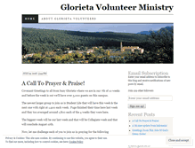 Tablet Screenshot of glorietavolunteer.wordpress.com