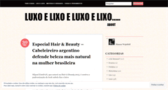 Desktop Screenshot of lixoeluxo.wordpress.com