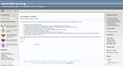 Desktop Screenshot of mindgrazing.wordpress.com
