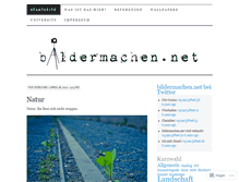 Tablet Screenshot of bildermachen.wordpress.com